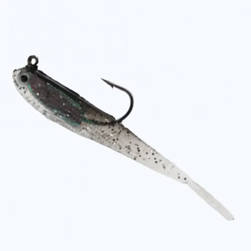 ChinookLure Soft Bait SoftFish Fork Tail with or without Hook Swimbaits Jerkbaits Silicone Fish Bait Fishing Tackle