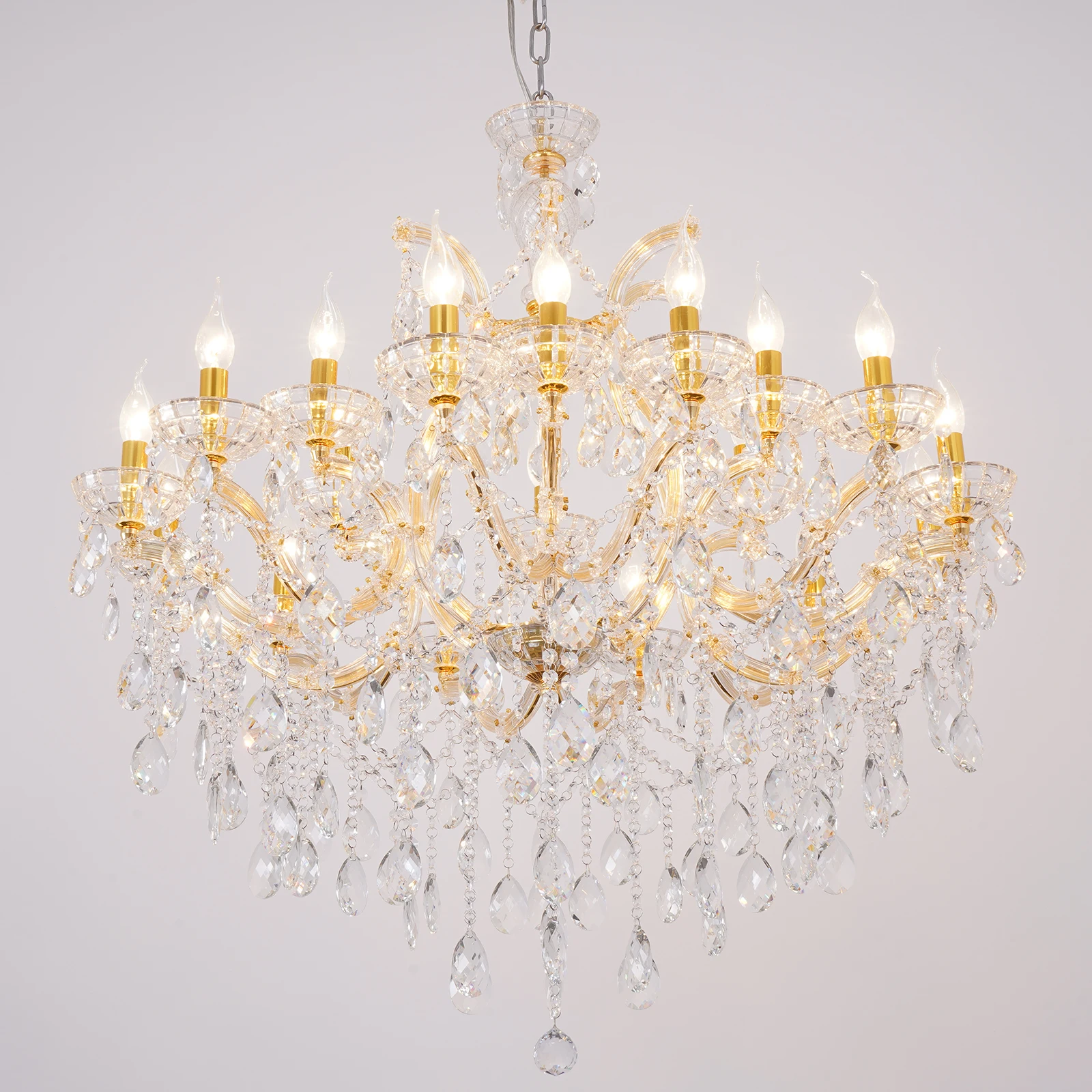 

Роскошные золотые хрустальные люстры Марии Тереса, подвесной светильник для столовой, лестницы, вестибюля, гостиной