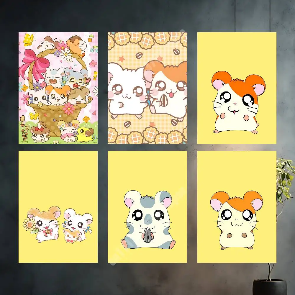 Cartoon Hamster H-Hamtaro-S Aesthetic Poster HD Gallery Prints Home Wall Art Creative Gift