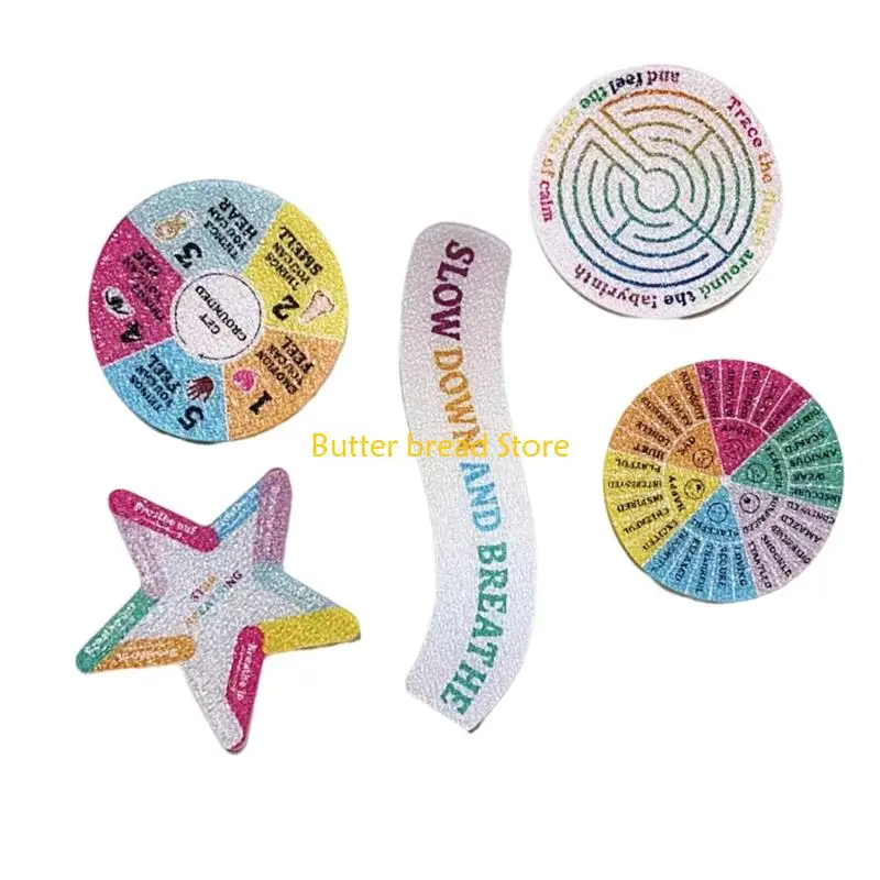 Nhãn dán lo âu cảm giác W89C Nhãn dán cảm giác Nhãn dán thẩm mỹ cho văn phòng