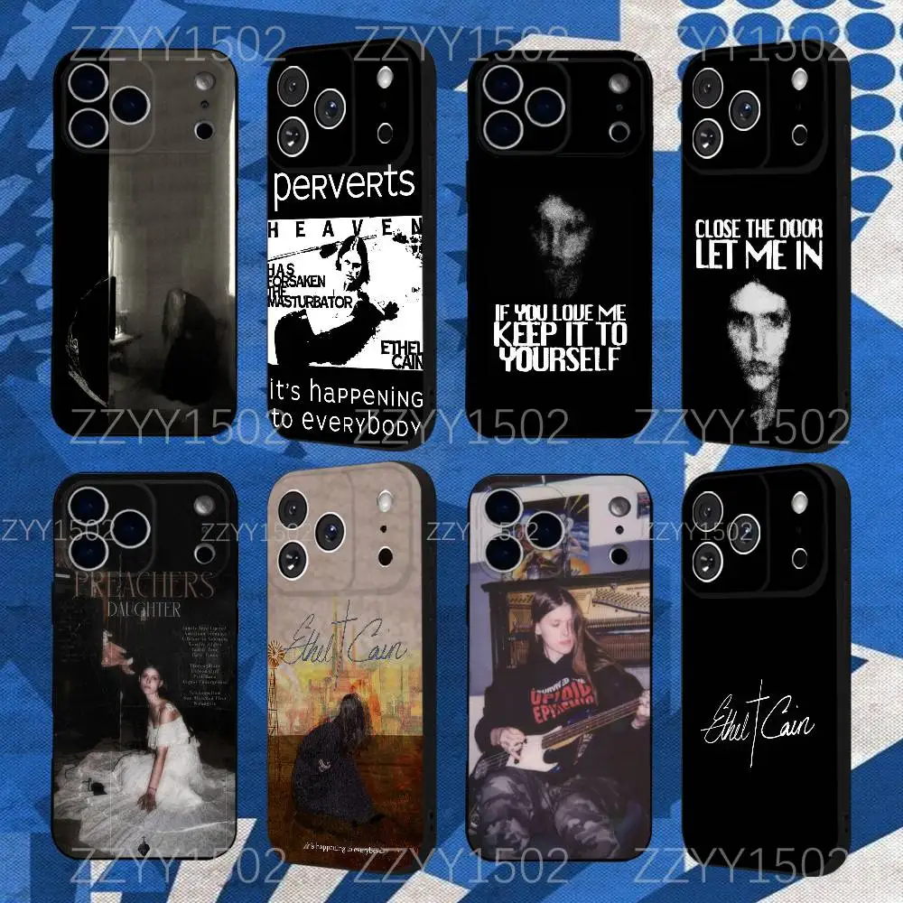 

Ethel Cain Singer Perverts Phone Case For iPhone 17,16,15,14,13,12,Pro,Max,Plus,E,SE4,Air,Mini Black Funda Shell
