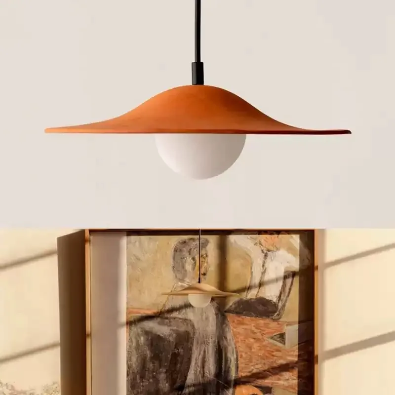 Everbright Store 2026 New Nordic Chandelier Chinese Antique Style Simple Coffee Bar Reddish-brown Sand Wind Chandelier