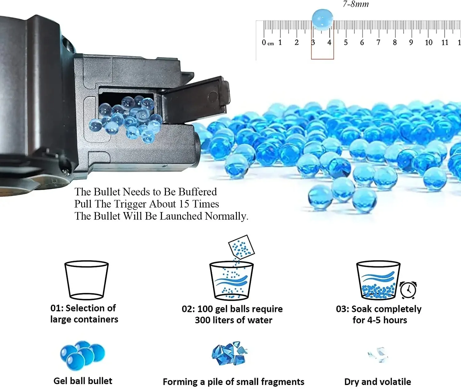 M416 กลางแจ้งปืนของเล่นไฟฟ้า Blaster ยิงกีฬาเจล Bullet ยิงฤดูร้อนน้ําของเล่นสําหรับ Interactive ผู้ปกครองเด็กเกม