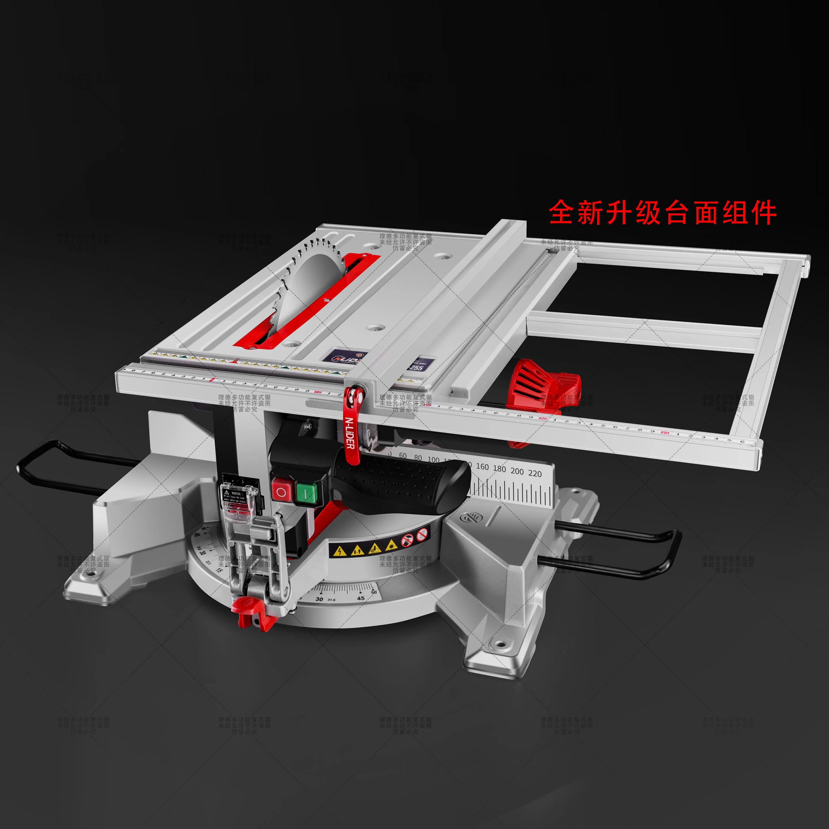 Multifunctional duplex saw saw table cutting miter cutting integrated multi-angle laser assisted precision wood aluminum alloy p