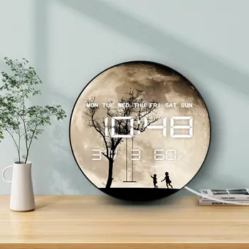 6 best sales Moon wall clock - №2