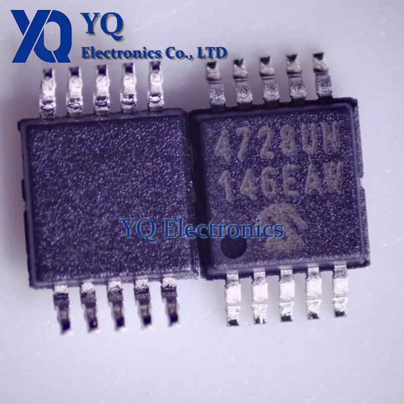 10PCS/lot New OriginaI MCP4728-E/UN silk screen 4728UN MSOP-10 12 bit quad output DAC chip