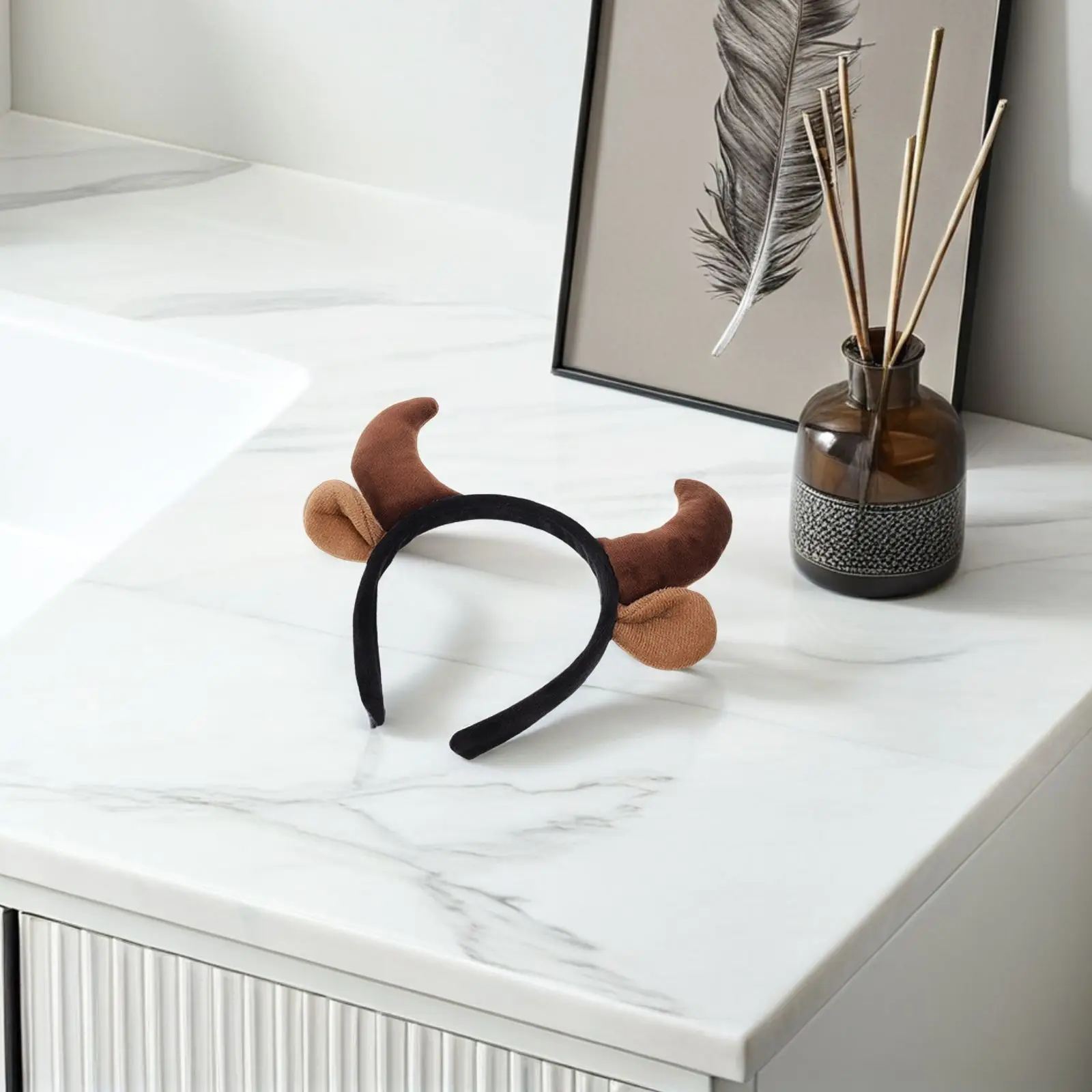 かわいい子供大人のための耐久性のある髪コスチュームアクセサリーアクセサリー女性スパ衣装子羊の耳 Headb 動物の耳