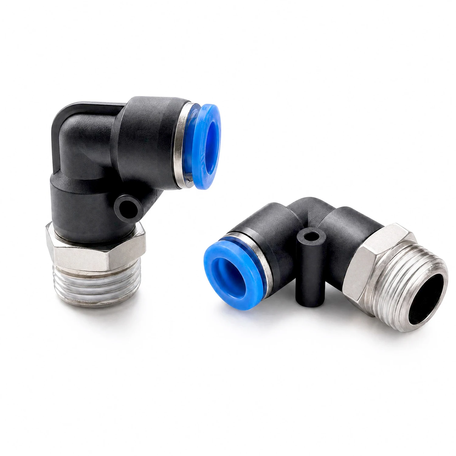 20PCS/LOT PNEUMATIC Male Elbow Tube PL4/6/8/10/12XM5/9.7MM/12.7MM/16MM/20MM NPT Thread 90 Push to Connect Pneumatic Air Fittings