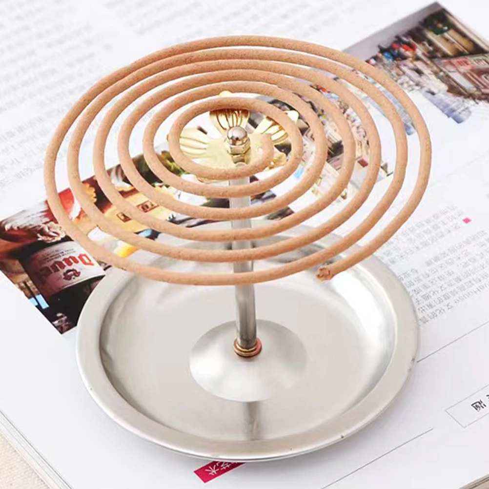 

5 Pcs Incense Lit Device Decoration Home Burner Tray Plate Fragrance Metal Serving Décor
