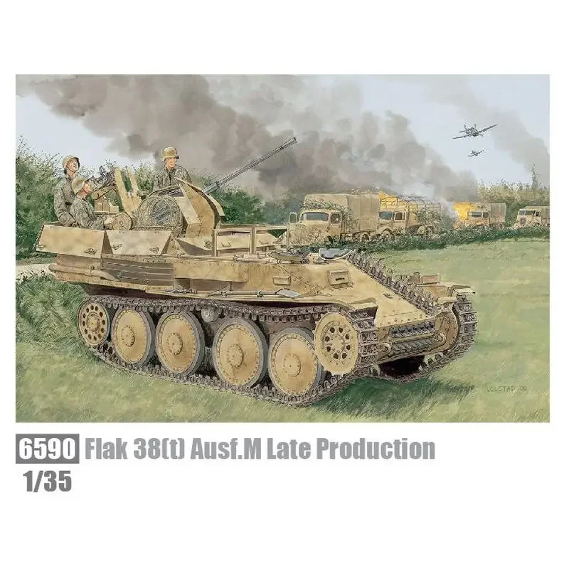 DRAGON 6590 1/35 Flak 38(t) Ausf.M Produzione tardiva - Kit modello in scala