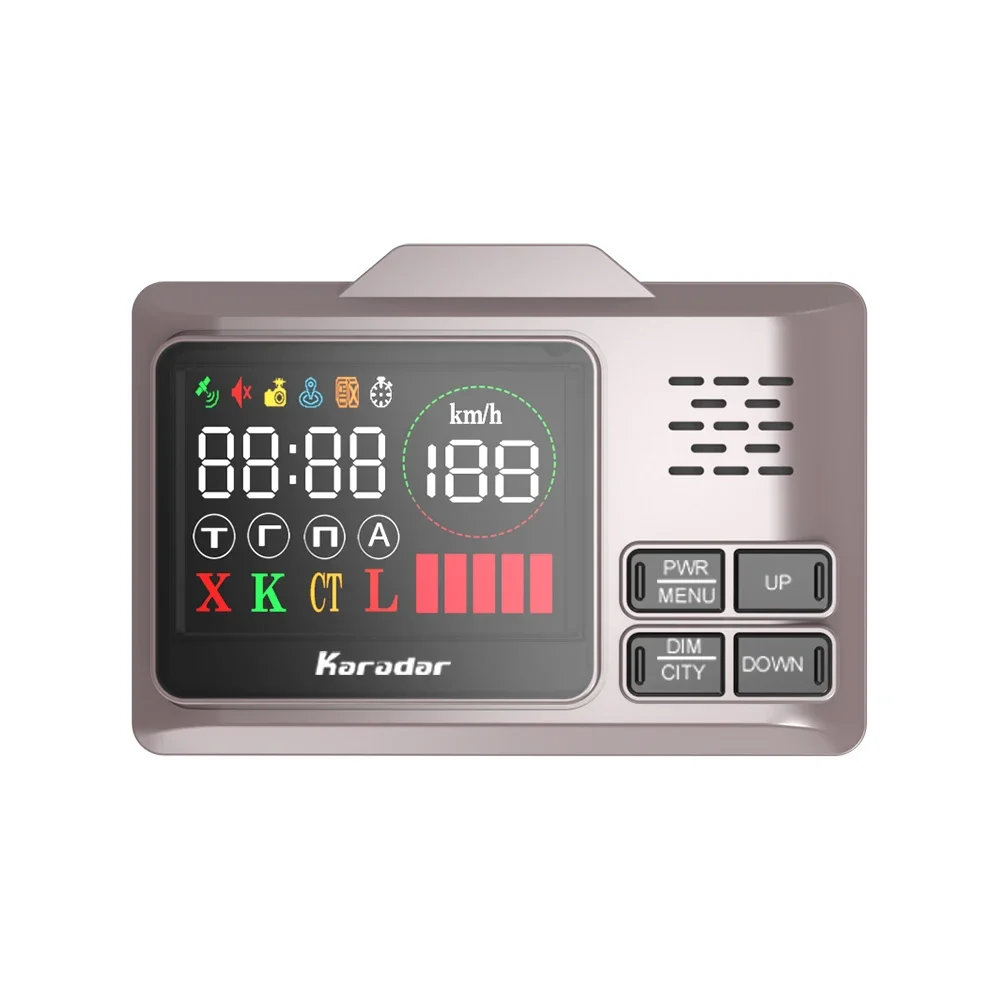 Заводской радар-детектор Karadar Pro980, светодиодный дисплей с GPS 2 в 1, автомобильный антирадидарный детектор скорости, авто X CT K La