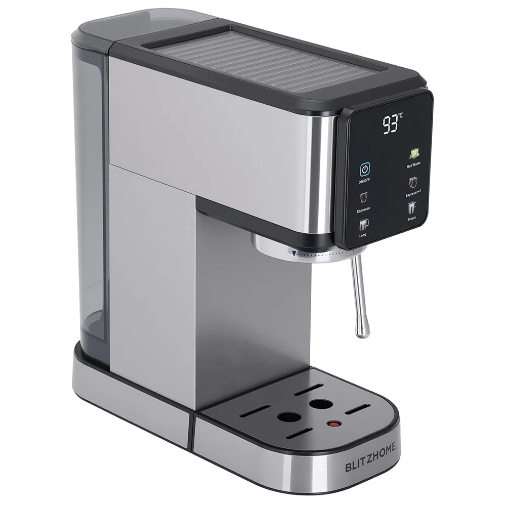 BlitzHome CM5105 ماكينة قهوة اسبريسو شبه أوتوماتيكية 20Bar 1350W مع كوب تحكم بشاشة تعمل باللمس 1L خزان مياه قابل للإزالة #3