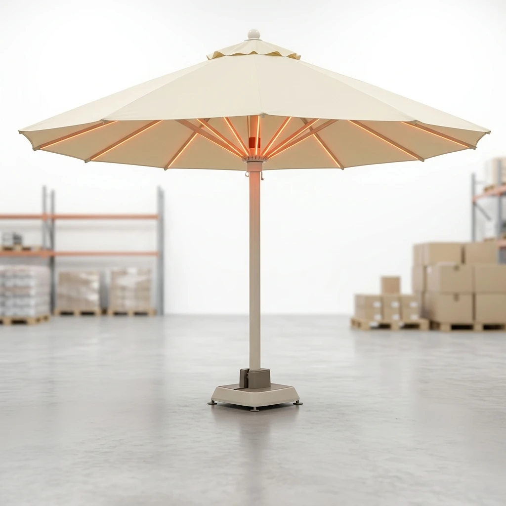Factory Custom Parasol Set With Extra Accessories Fiberglass Rod Custom Canopy for Global Bulk Client Wholesale Procurement