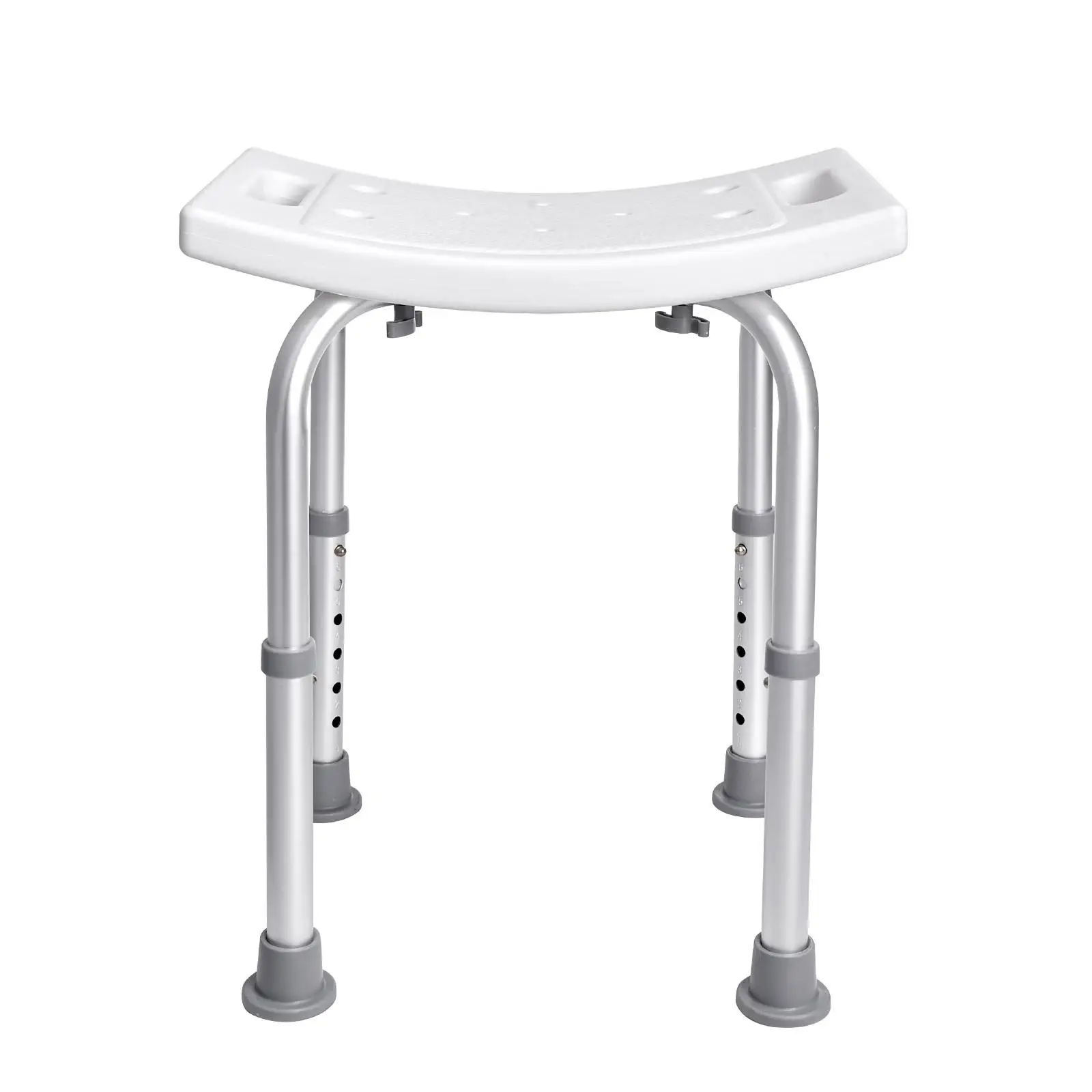 Adjustable Height Shower Stool with Built In Safety Handles Non Slip Bath Seat for elderly Seniors and Disabled Users for Tub or Shower 158.8 kg Capacity