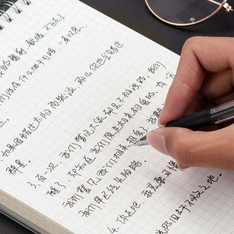 Bolígrafo en forma de bala de 0,5mm, herramienta de escritura, juego de bolígrafos de Gel, suministros escolares, papelería de oficina, color negro, azul y rojo