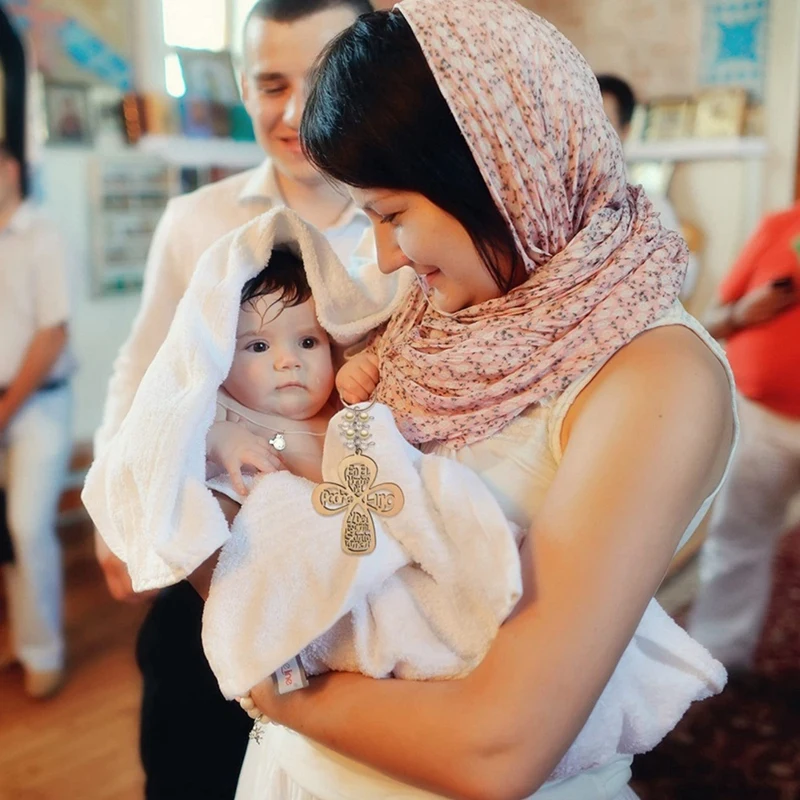 십자가 나무 열쇠 고리, 세례식 찬송, 목재 디자인 열쇠 고리, 첫 성찬식 가방 포함, 20 개