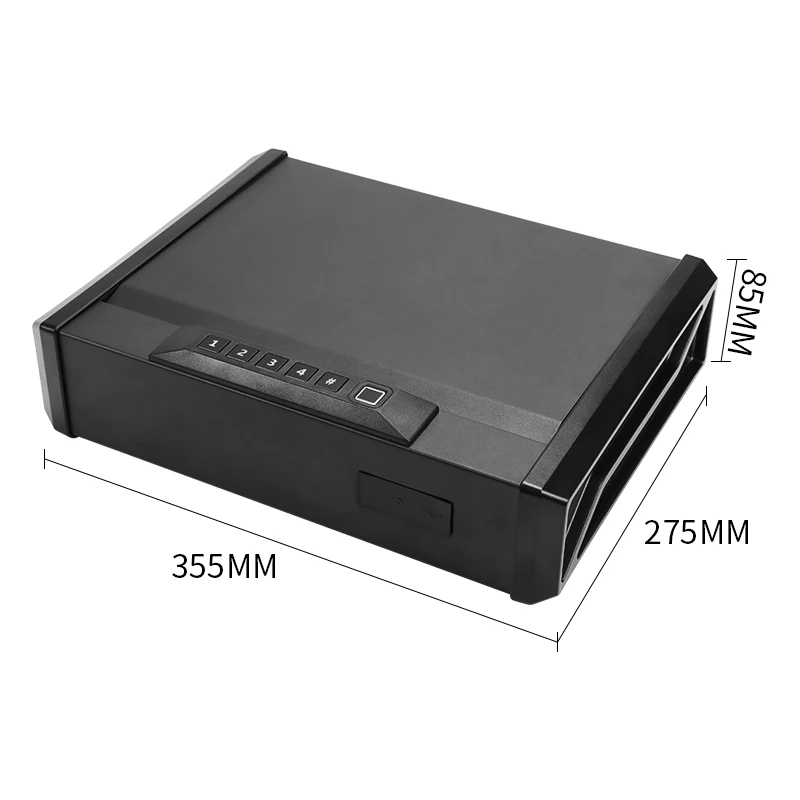 Cassaforte domestica portatile piccola in metallo ad accesso rapido armi da fuoco denaro personale serratura digitale elettronica cassaforte per la casa
