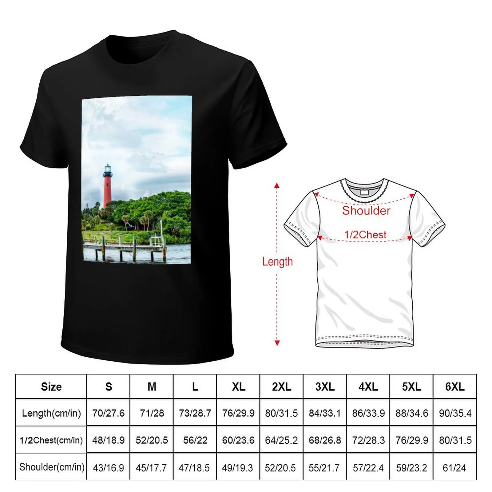 Jupiter Inlet Light, Florida T-Shirt man t shirts high quality luxury brand T-Shirt