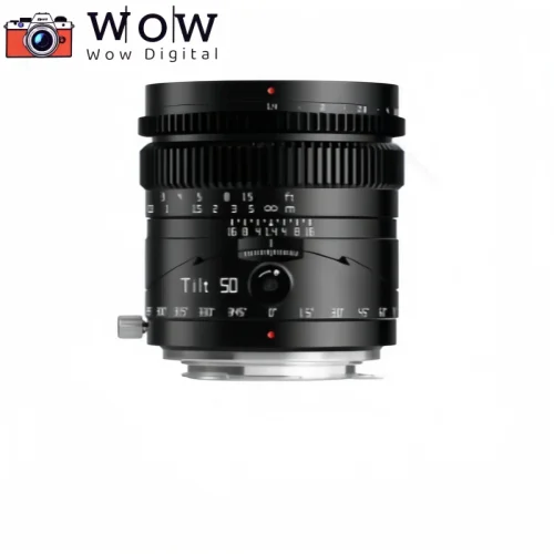 TTartisan 50mm F1.4 Tilt Lens Full Frame MF Tilt Shift Lens for Fuji X RF Leica Sigma L Mount SONY E Mount Cameras A7 IV A7SIII