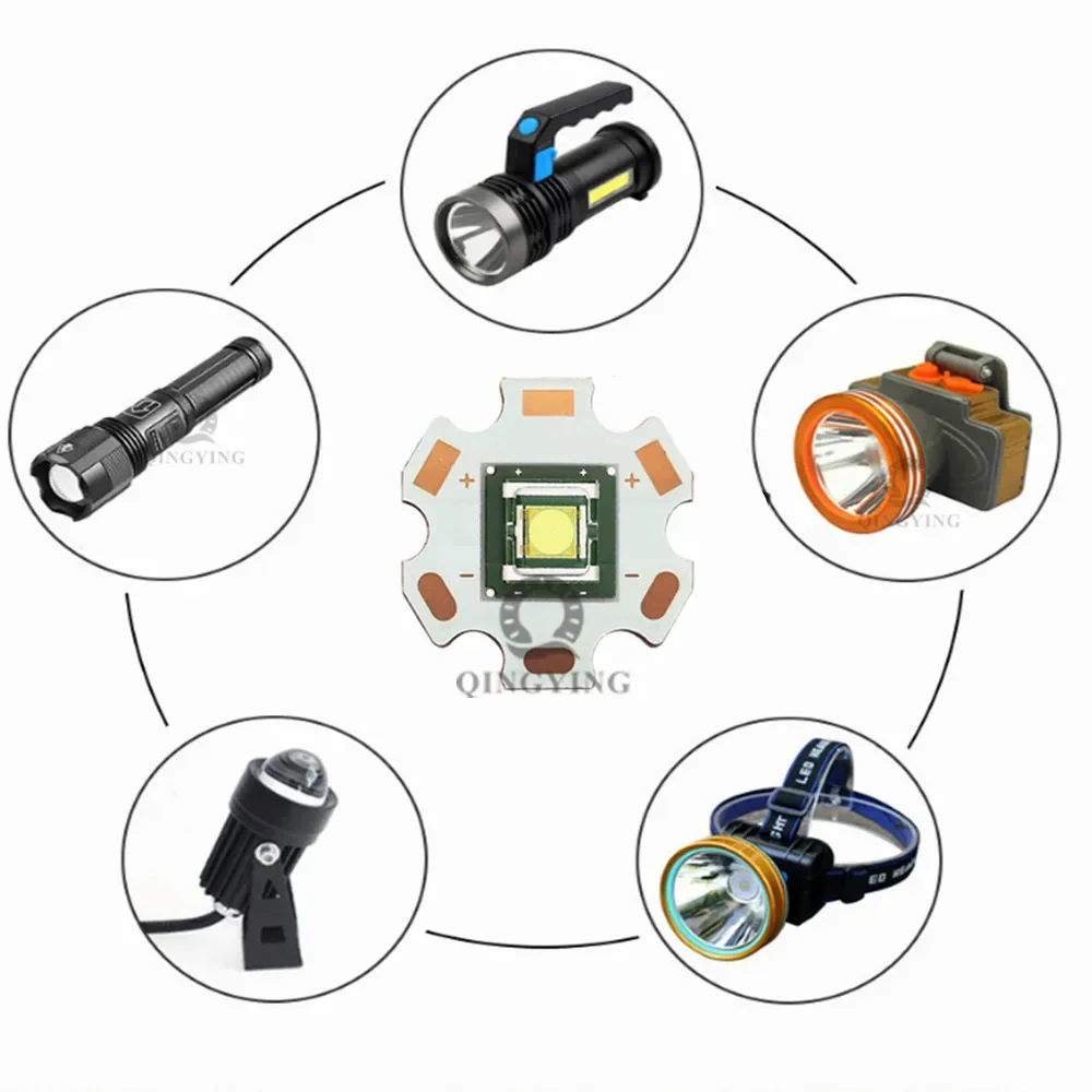 1pcs -10pcs 40W LED Chip Laser Light Beads 9090 SBT90 40watt 3V-3.2V 15A High Power SMD Diodes 3000-4000LM Cold White 6000-8000K