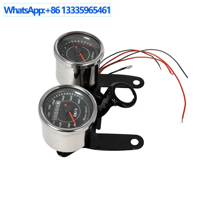 

4 шт. поставляют небольшой счетчик для мотоцикла, двойной пробег/модифицированный набор кронштейнов одометра/тахометра