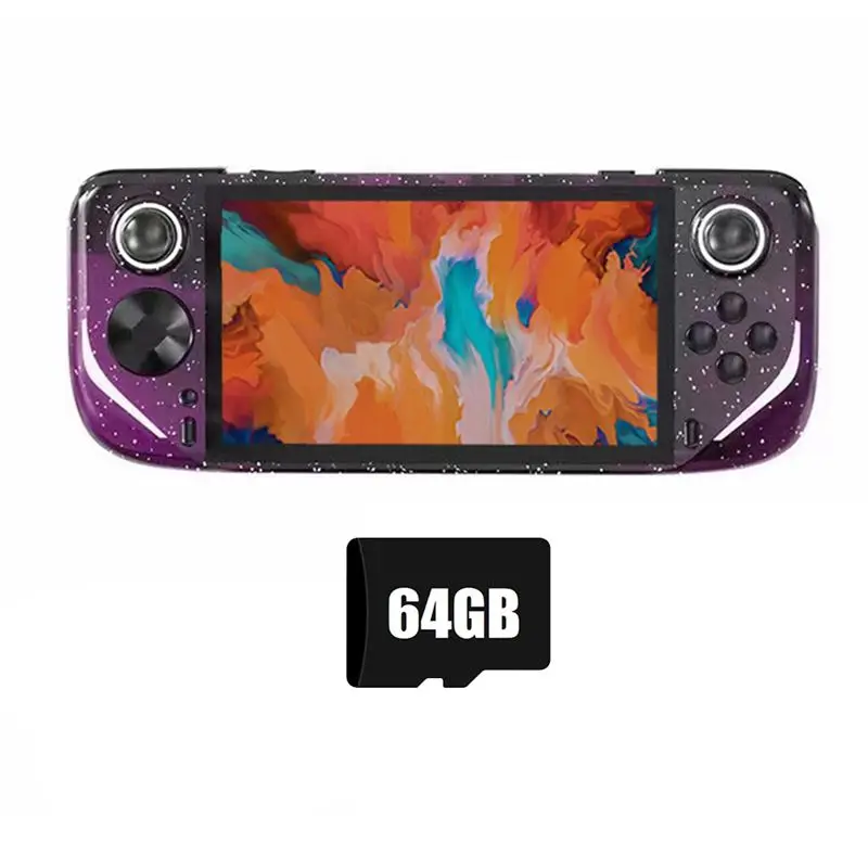 Consola de Juegos Portátil E6 Plus, 64G+15000 Juegos, Consola de Videojuegos Portátil de 5 Pulgadas, Compatible con Conexión a TV, Consola de Juegos Arcade