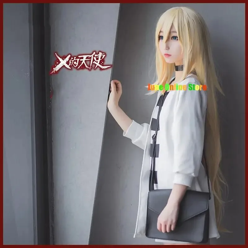 Disfraz de Cosplay de ángeles de la muerte, uniforme de Ray Rachel Gardner, peluca, disfraz de Halloween