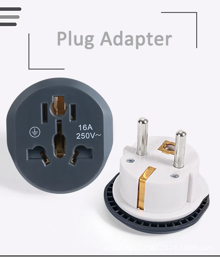 Korea EU-Stecker adapter 16a 250V Reise adapter Konverter 2 runde Steckdose hochwertige Universal au us uk cn zu eu kr Steckdose