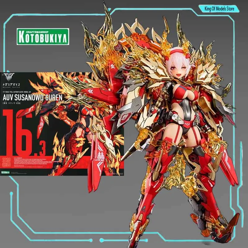 Kotobukiya Original Model Kit MEGAMI DEVICEAUV SUSANOWO SOUEN AUV SUSANOWO GUREN Anime Action Figure Assembly Model Toy for Boys