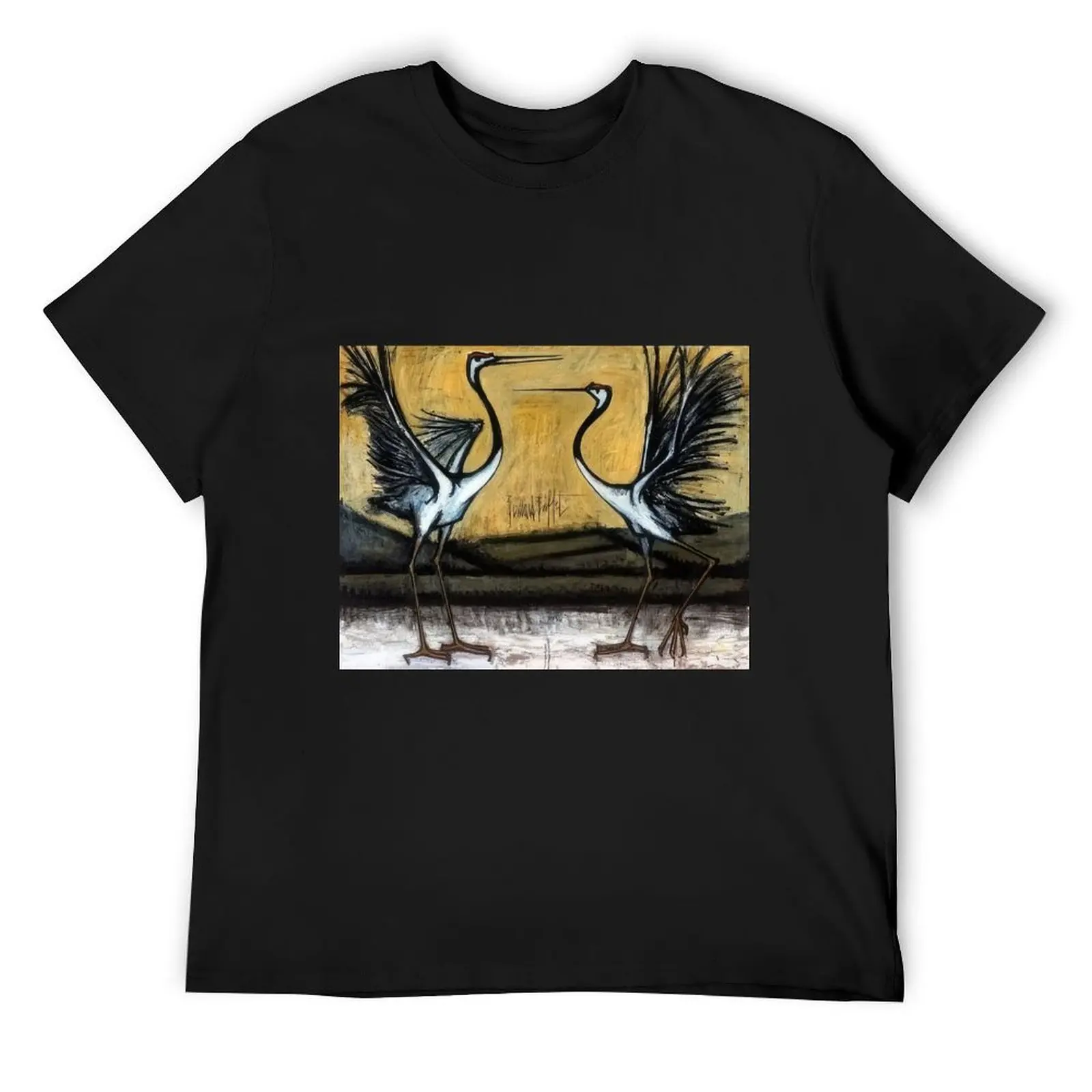 

long-bird-marry-Bernard-Buffet T-Shirt customs design your own anime clothes boys whites plain clothing for men
