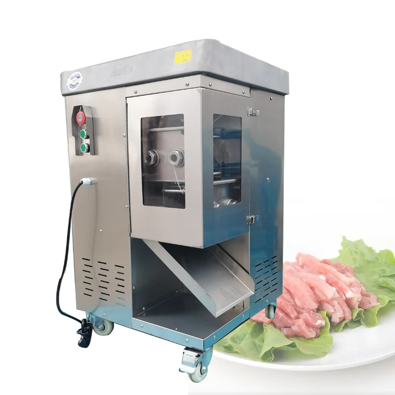 Commercial Fresh Meat Slicer Shred Machine Multifunctional Stainless Steel Automatic Meat Cutting Machine
