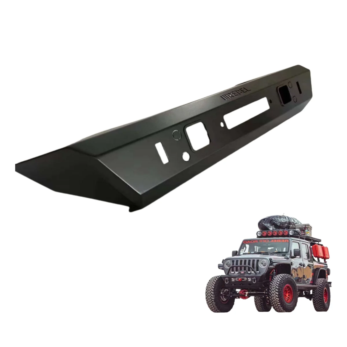 High Quality For JK Rubicon Front Bumper for Wrangler Easy Installation New Condition Upgrade for front Position