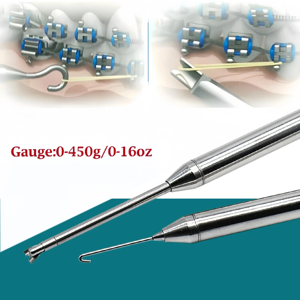 

Autoclavable Dental Orthodontic Dynamometer for Precise Stress and Tension Measurement of Elastic Bands Braces Tool