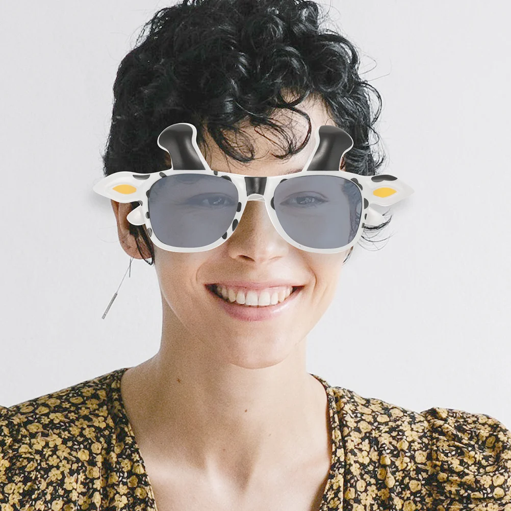 

2Pcs Cow Eyeglasses Creative Cosplay Sunglasses Exaggerated Big Eyes Raised Lenses Comfortable Wear Cow Glasses