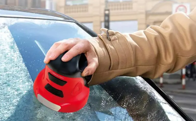 Car Electric Ice Scraper Electric Battery Window Snow Scraper Windshield Glass Defrost Clean Portable Ice Scraper Auto Deicing