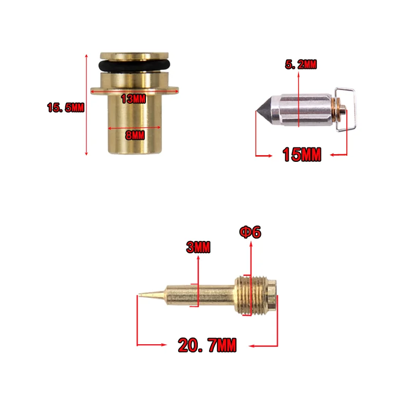 SUZUKI Bandit 250 GSF250 GSF250VY GJ77A Carburetor Repair Kit Float And Floating Needle Seat