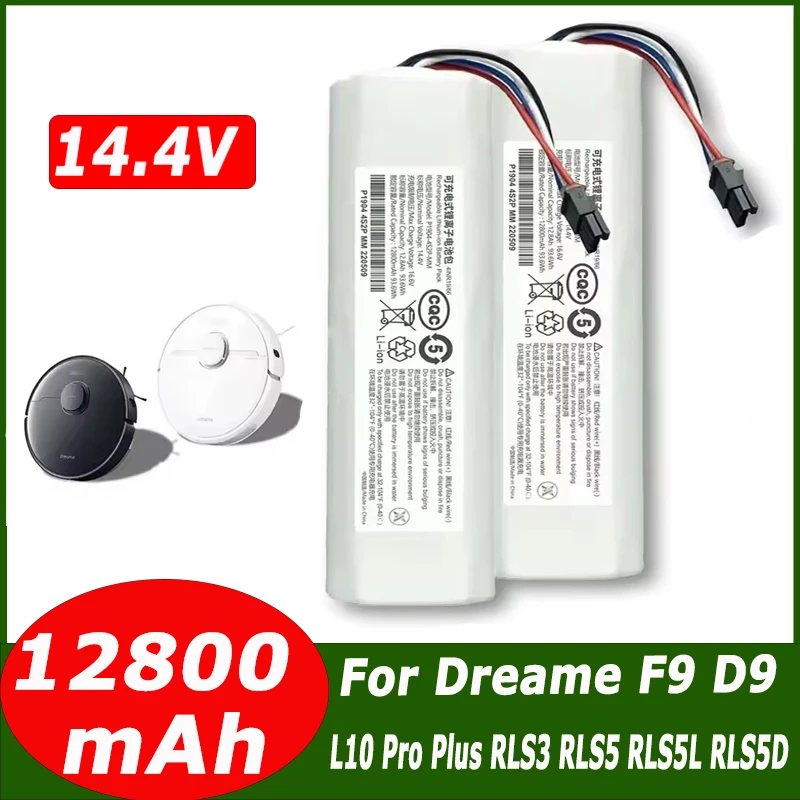 

For Dreame 14.4V Battery F9 D9 L10 Pro Plus RLS3 RLS5 RLS5L RLS5D Accessories Parts Robotic Vacuum Cleaner Replacement Battery