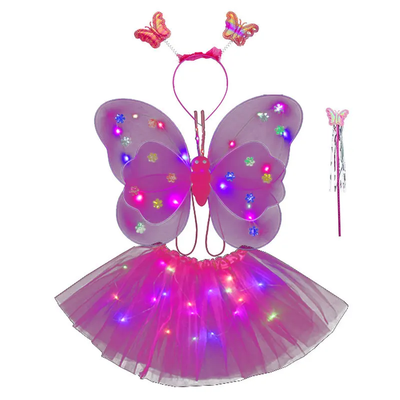 Cosplay Props Butterfly Wings For Kids Birthday Party Gifts LED Butterfly Wing For Girls Ladies