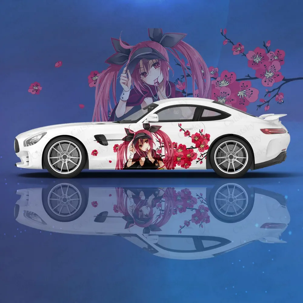 DATE A LIVE Kotori Itsuka Truck Car Sticker Decal Hood Door Body Side Universal Size New Car Sticker Decoration Auto Accessories