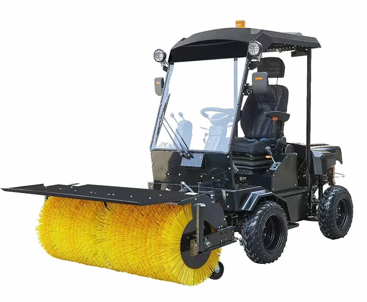 Hot Driving Style 5.1Km/H Gasoline Snow Sweeper Street Sweeper Snow Blower Wholesale Auto Winter Cleaning Snow Sweeper Remove