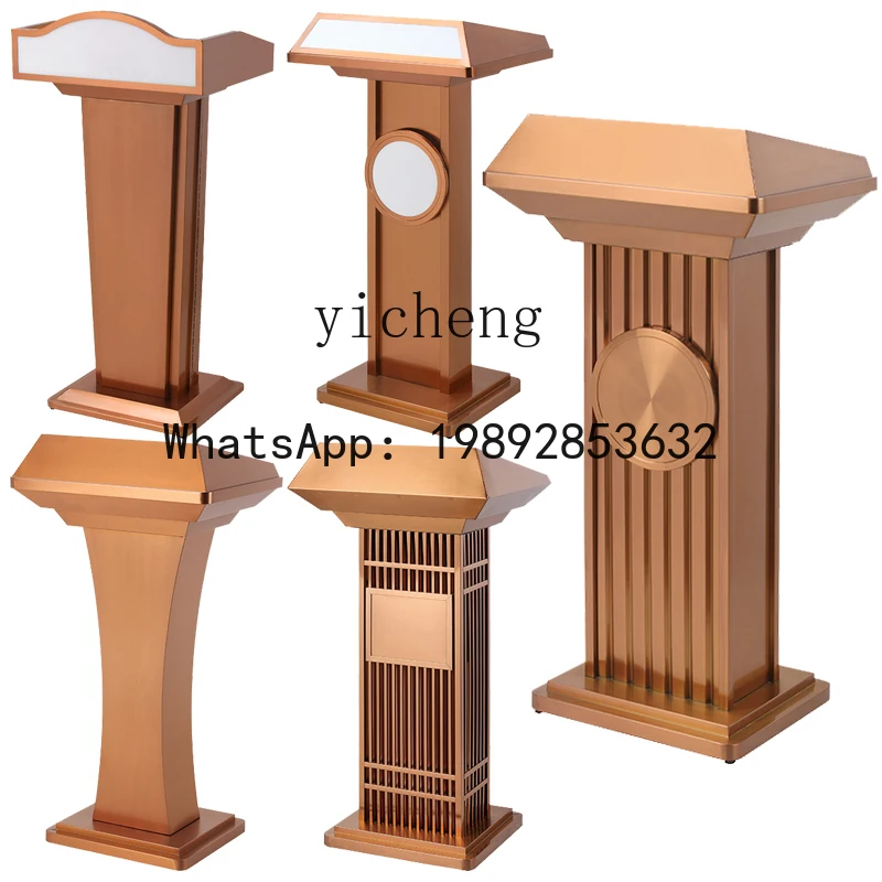 F1  Speech Desk Leader's Speech Conference Room Presiding Desk Catering Sales Department Stainless Steel High-end