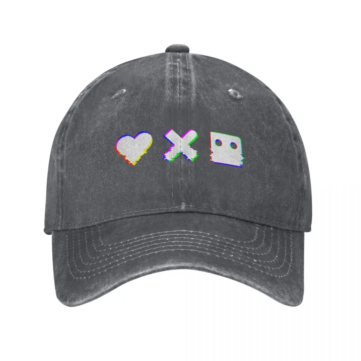 

love death robots -Glitch Effect Baseball Cap Luxury Man Hat hiking hat fishing hat For Women 2025 Men's