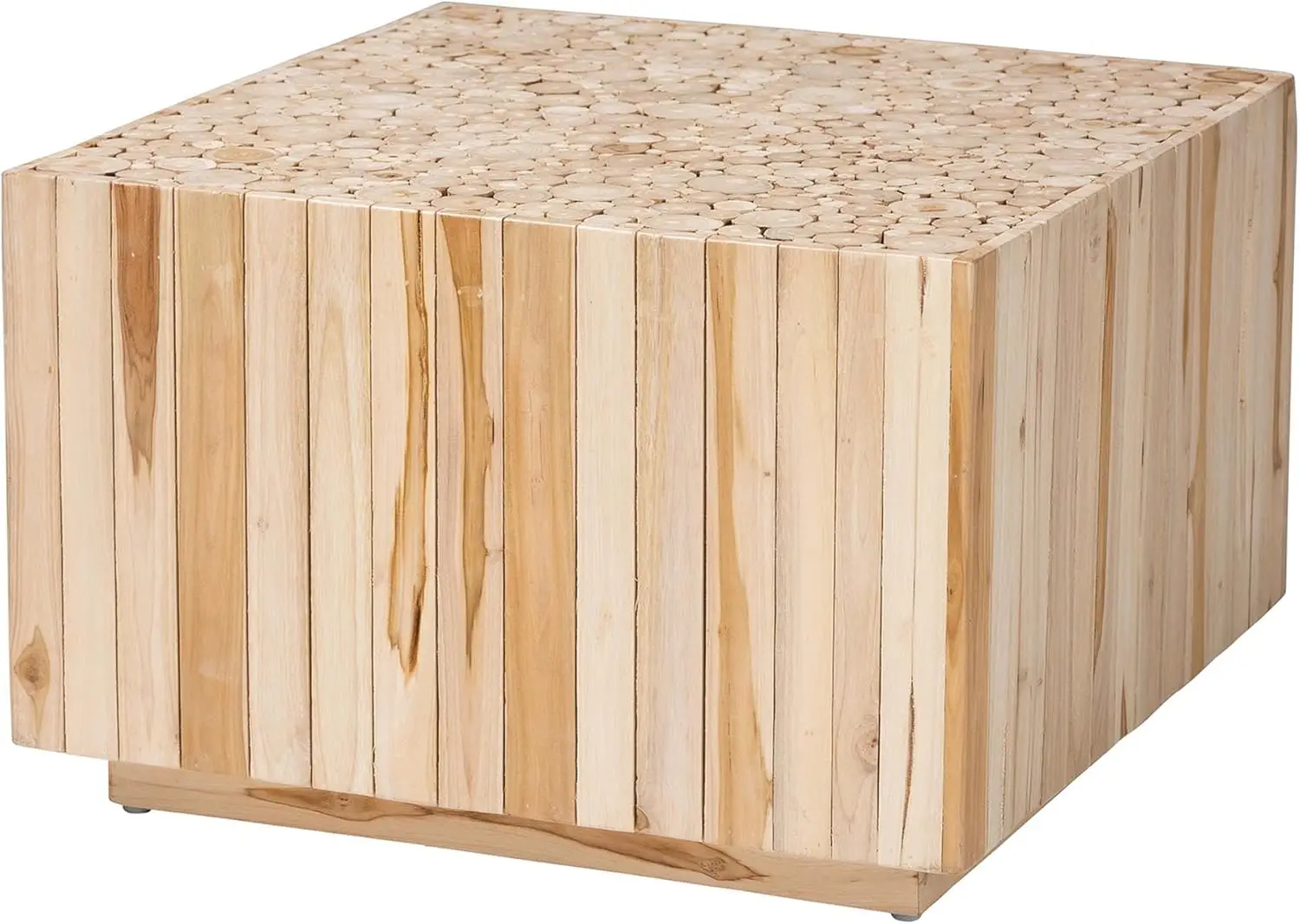 Mesa de centro Augusta de madera de teca natural