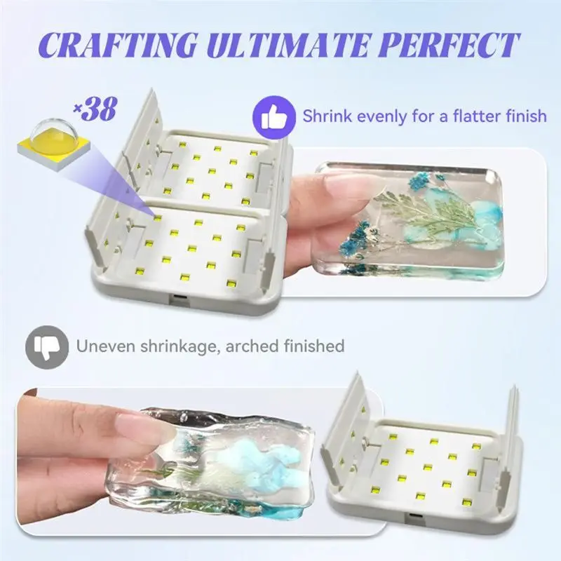 KYCOR-UV Resin Curing Lamp With Adjustable Timer Digital Display For Jewelry Crafting And DIY Projects