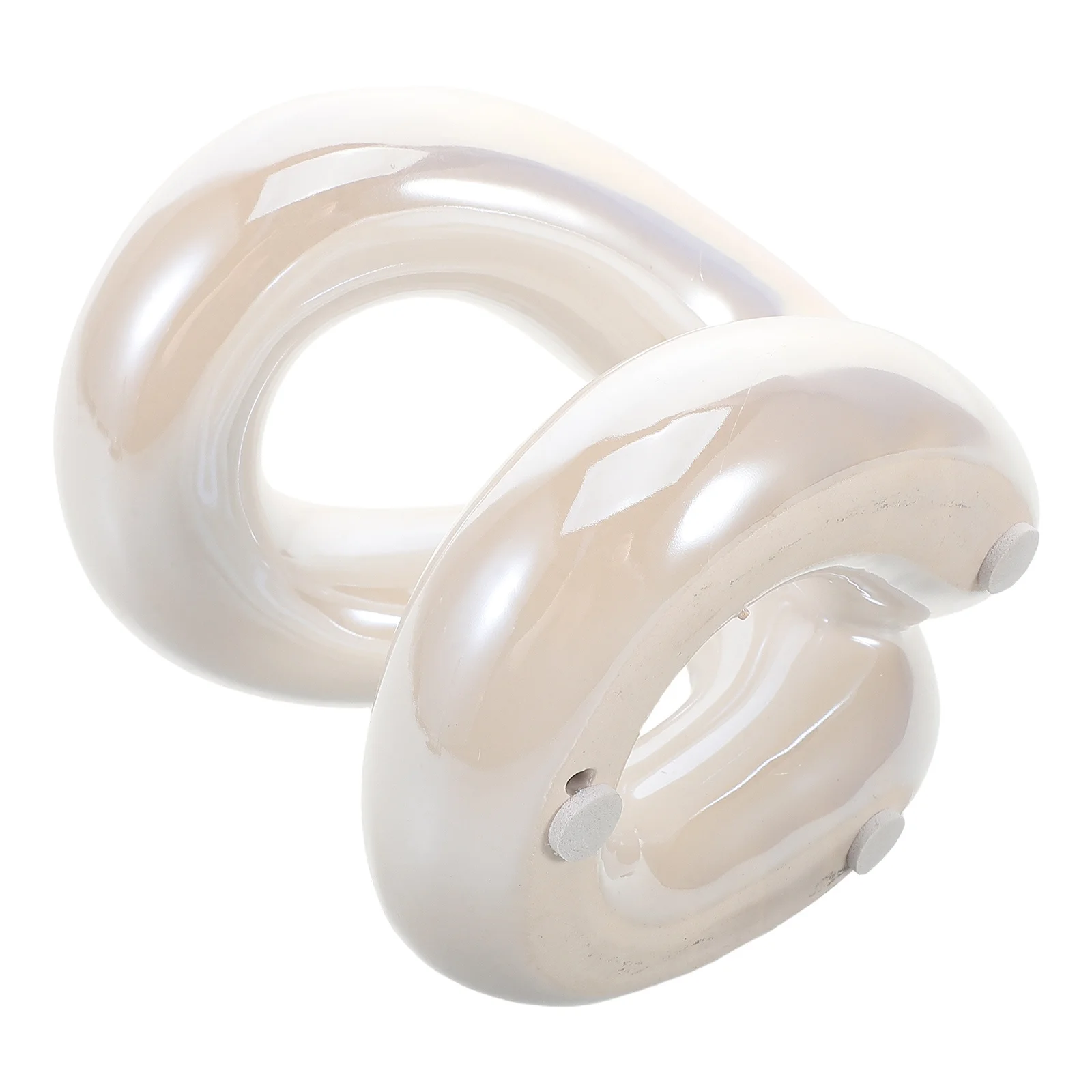 

Ceramic Knot Pen Holder Organizer Multifunctional Desk Accessory Makeup Brush Cup Decorative Storage Rack Office