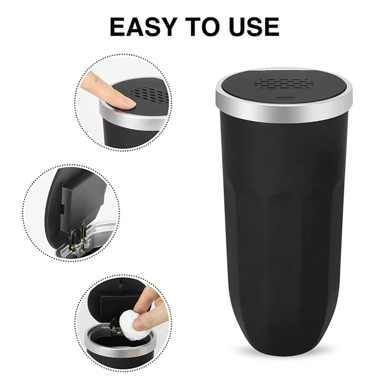 Car Trash Can, Car Aromatherapy Trash Can with Lid, Mini Car Trash Bin for Car, Home, Office, Kitchen, Bedroom, 2 Pack