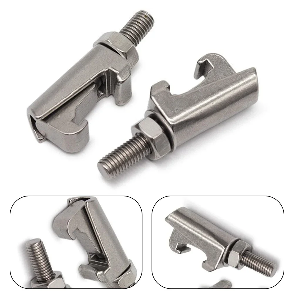 High Quality M8 ISO Double Jaw Clamp C-type Caliper Hook Screw For Secure Vacuum Connection 304 Stainless Steel Vacuum Fitting