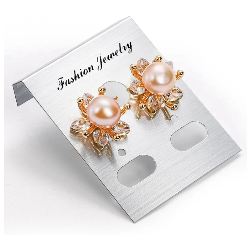 500 Pack Hanging Earring Cards Earring Card Holder, Plain 1.2X1.5Inch Earring Display Holder With 6 Holes For Ear Studs Durable