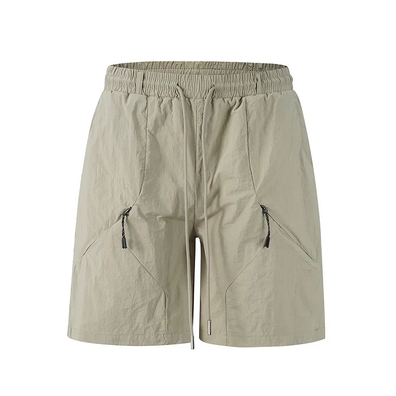 

Summer Mens Shorts Japanese Streetwear Patchwork Multiple Pockets Solid Color Shorts New Fashion High Street Casual Shorts Male