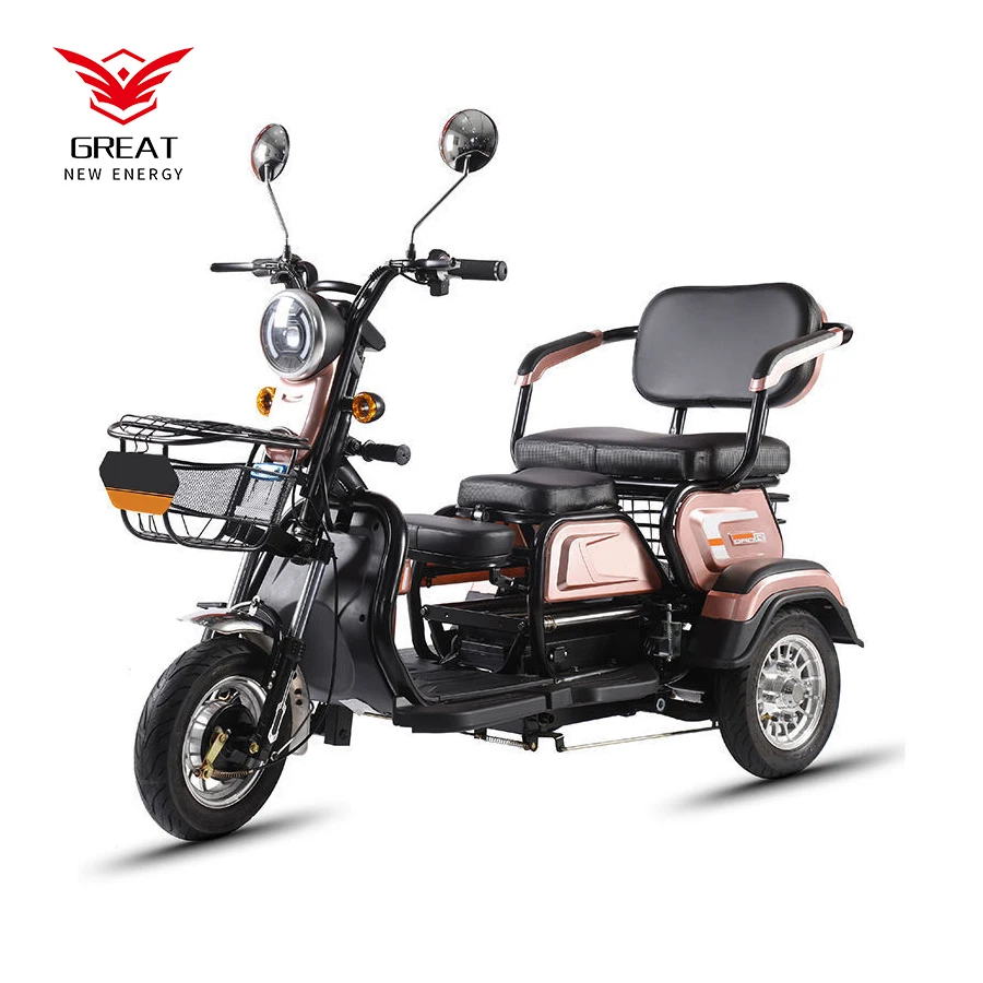 

China Three Wheel Rechargeable Electric Adult Three Wheel Cheap Adult Disabled Electric Tricycle